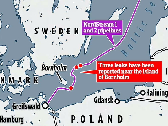 В энергетическом агентстве Дании ожидают, что газ в Северных потоках закончится к концу недели